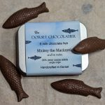 fine milk chocolate fish - Mickey the mackerel - tinned mackerel