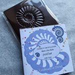Fossil bar - Fine quality dark chocolate bar - fossil design