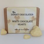 White chocolate hearts