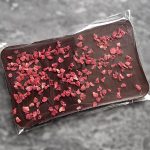 chocolate bar with raspberry - Fine quality dark chocolate bar